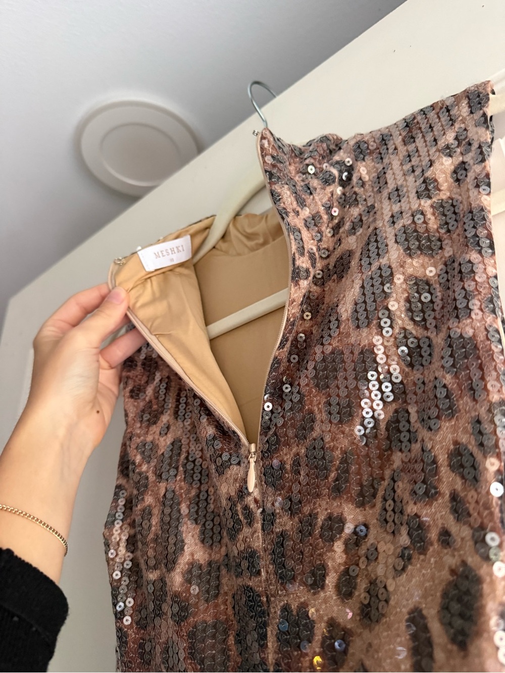 Meshki Leopard Print Maxi Dress with Side Slit - Picture 6 of 7